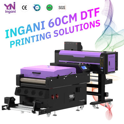 Ingani Dtf Printer 60cm 30cm 8 Colours Fluorescent I3200 Dtf Printer With Powder Shaker and Oven